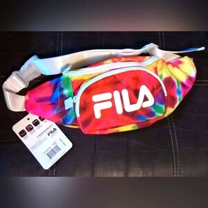 FILA Rainbow tie dye crossbody/fanny pack